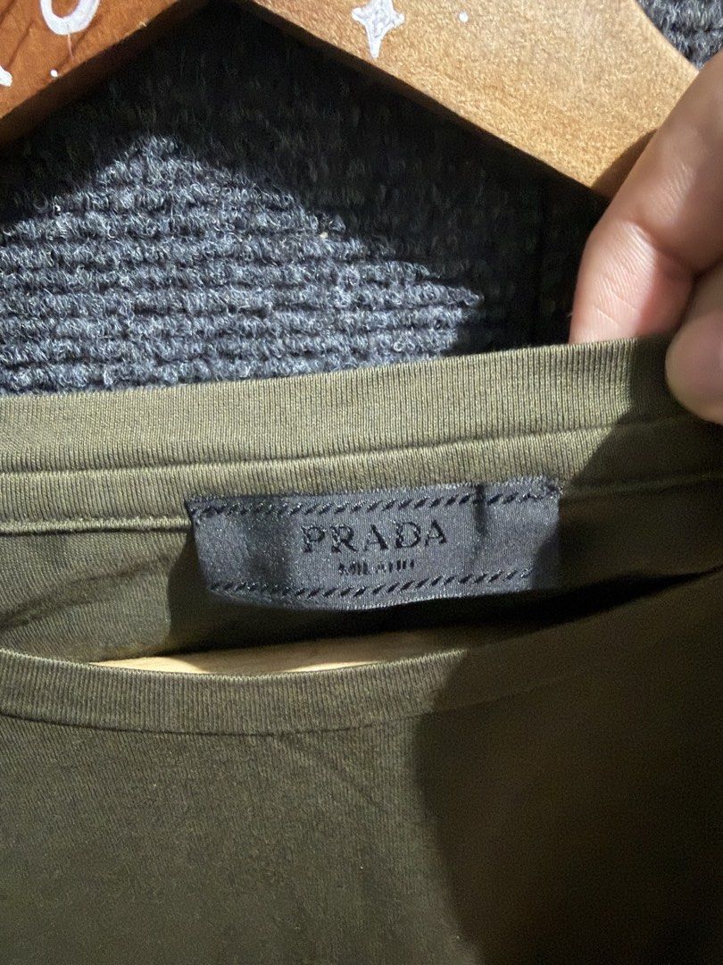 Prada pocket l/s (authentic ), Luxury, Accessories on Carousell