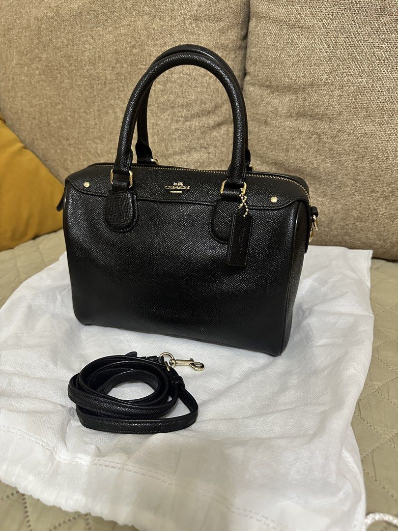 Preloved Coach Mini Bennett Satchel (Category: Luxury Bags & Wallets) located in Manila. Submitted by gcgarcia (Listing ID 1457403667, Image 1). Description: Authentic Creed peeling only issue No scratches/scruffing Still clean gold hardware.