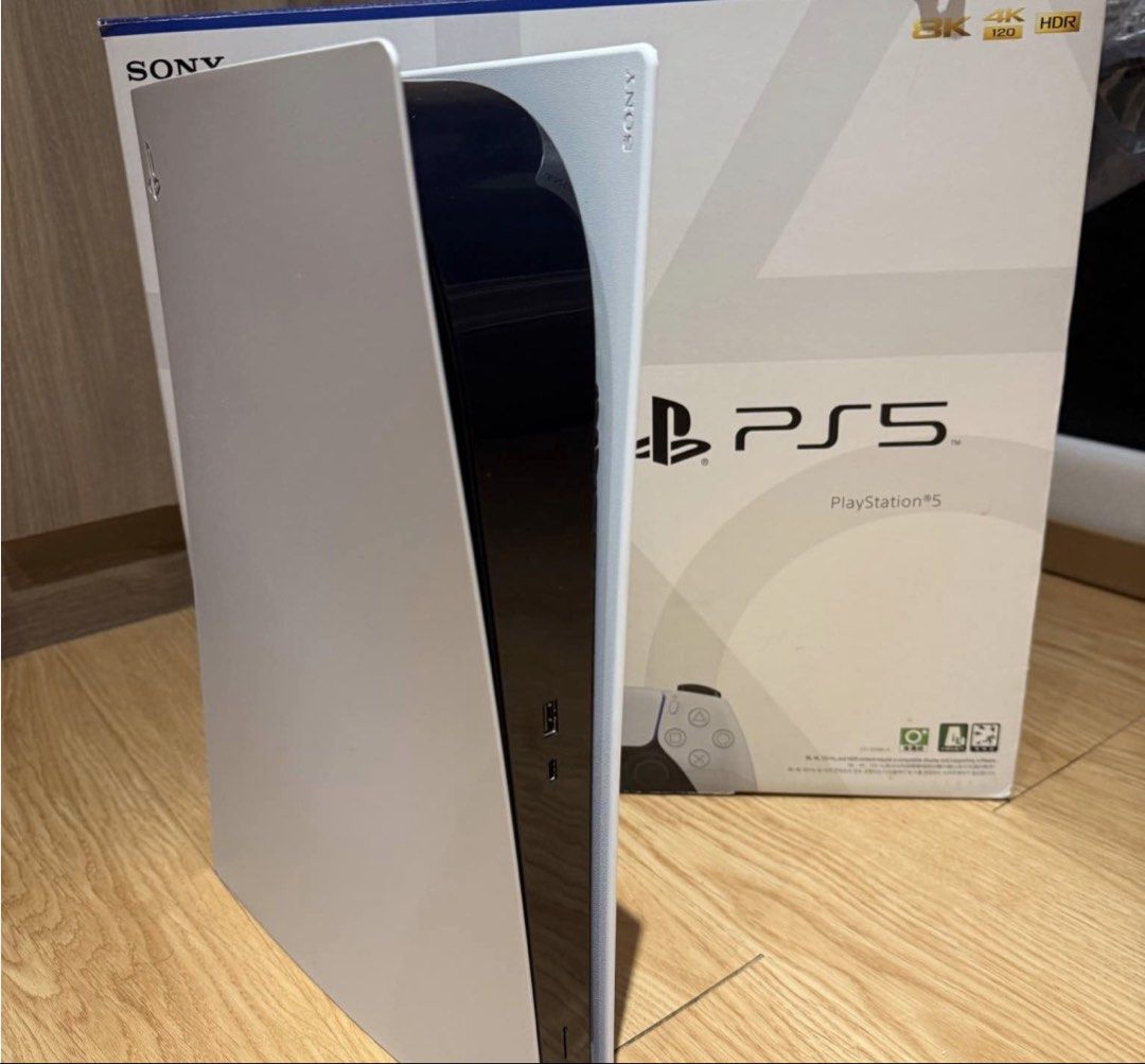 PS5 Digital Fat Edition (Category: PlayStation) located in Manila. Submitted by takemystuffbuymystuff (Listing ID 1457471413, Image 1). Description: Slightly used with free ghost of tsushima Comes with all cables One controller Lalamove ready.