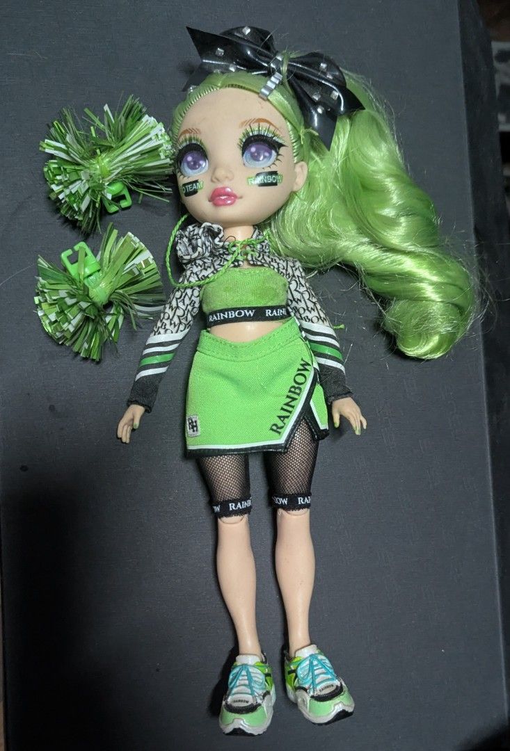 Rainbow High Cheer Doll - Jade Hunter (Category: Kids Toys) located in Quezon City. Submitted by wompwoofie (Listing ID 1457348518, Image 1). Description: jade hunter cheer doll complete accessories, no box. .