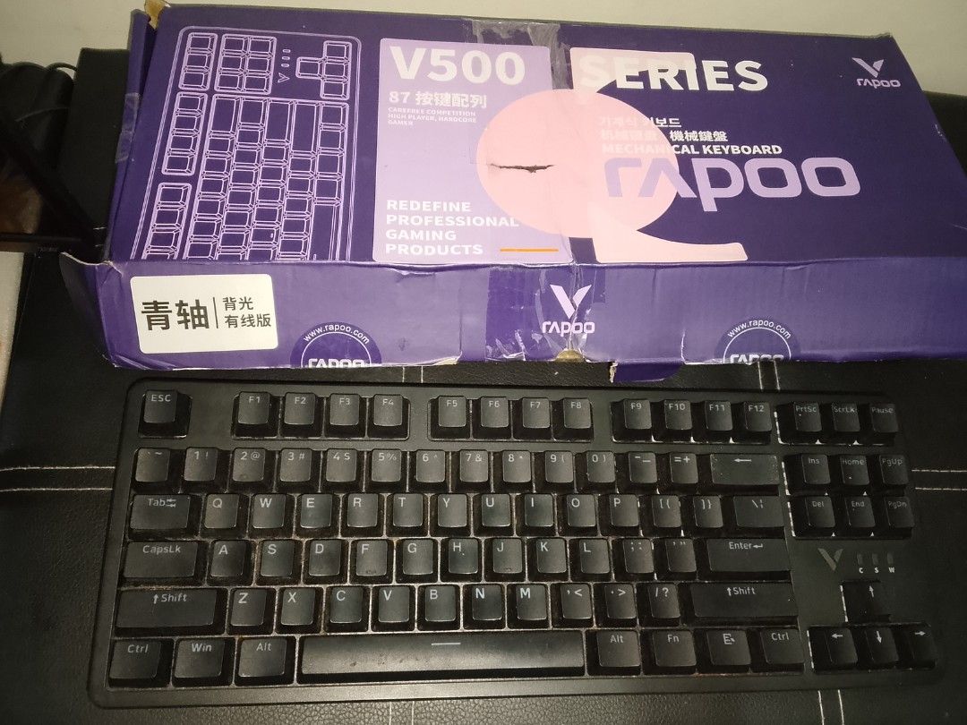 Rapoo mechanical keyboard (Category: Computer Keyboard) located in Las Pinas. Submitted by mommys_koleksyon011 (Listing ID 1457471714, Image 2). Description: BNEW rapoo mechanical keyboard padala lang po.