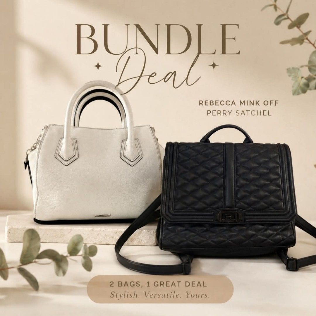 Rebecca minkoff bundle bP and hand bag (Category: Luxury Bags & Wallets) located in Infanta. Submitted by joeruarigato (Listing ID 1457429979, Image 1). Description: .