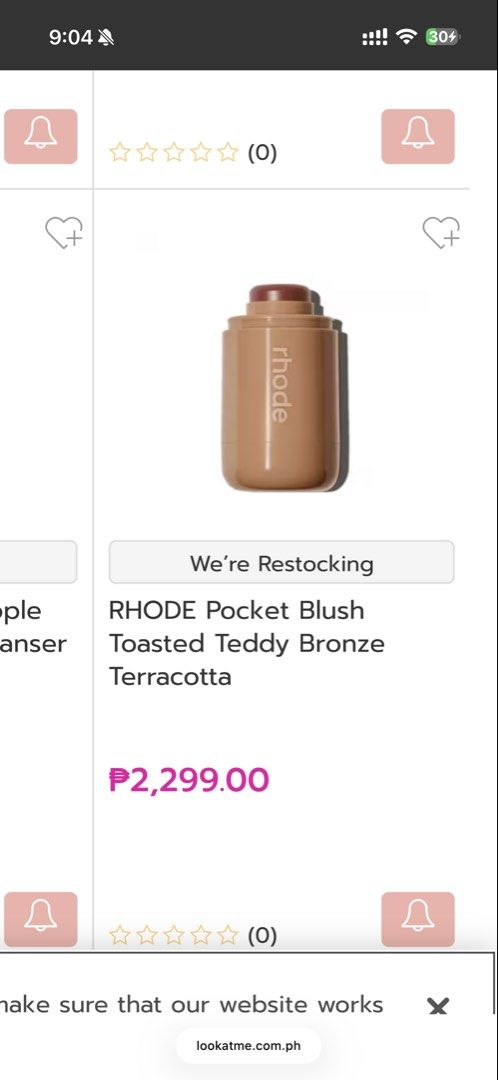 RHODE Pocket Blush Toasted Teddy Bronze Terracotta (Category: Makeup) located in Quezon City. Submitted by ieaaie (Listing ID 1457476411, Image 3). Description: - RHODE Pocket Blush in Toasted Teddy - Cream blush stick - Shade: Bronze Terracotta (neutral) - Creates a natural flush - Easy to apply on the go - Comes in original box BRANDNEW BOUGHT IN THE US.