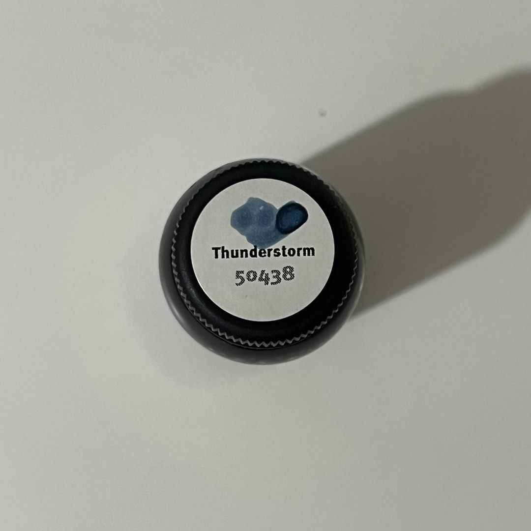 Robert Oster Thunderstorm fountain pen ink (Category: Stationery & School Supplies) located in Makati City. Submitted by fifoaway (Listing ID 1457492133, Image 2). Description: Used ~2 mL Last photo from Reddit.