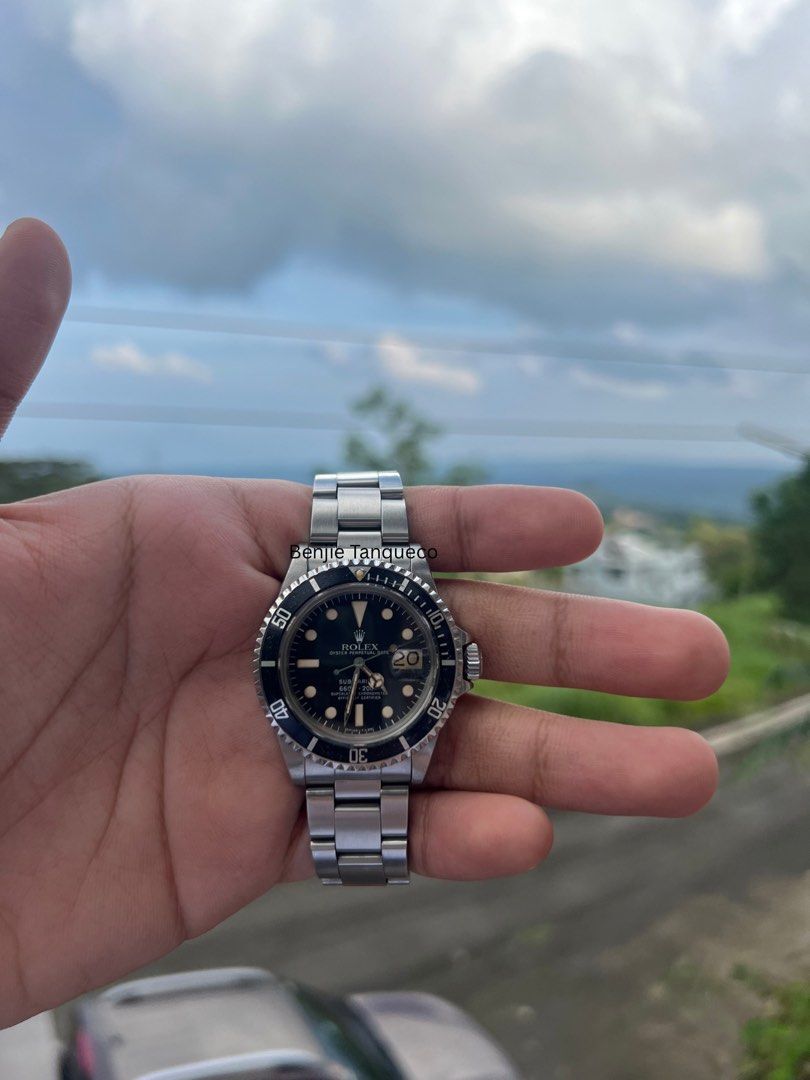 Rolex Submariner Date 1680 (Category: Luxury Watches) located in Manila. Submitted by rztimekeeping (Listing ID 1457459238, Image 2). Description: For Sale or Trade: Rolex Submariner 1680 This Submariner is a piece of history, approximately 50 years old, it has developed a warm creamy patina on the dial and bezel, shows visible signs of 50 years of love and wear. Comes as Watch Only. Open for authentication. Keeps great time. All Period Correct. 