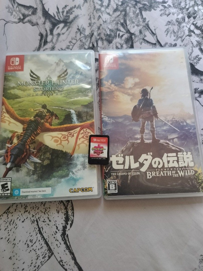 Sale or trade (Category: Nintendo) located in Manila. Submitted by para_morir (Listing ID 1457350645, Image 1). Description: last price posted the legend of Zelda botw 1.5 monster hunter 1k Pokemon shield (no case) 1k pref trade: pokemon games or legend of Zelda totk,smash Bros,animal crossing just offer .