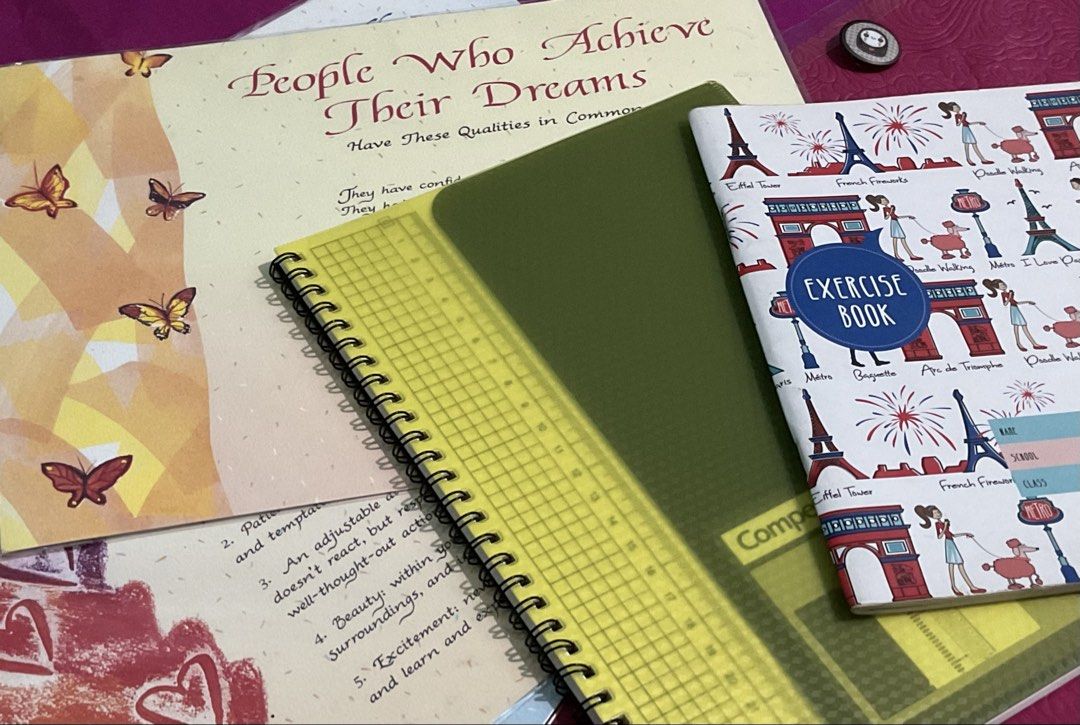 School Supplies for Sale | Note Taking Set (Category: Stationery & School Supplies) located in San Jose del Monte. Submitted by preloved.to.newlove (Listing ID 1457361286, Image 1). Description: NOW WITH ADDITIONAL 10% OFF UNTIL OCT 16! CLAIM IT NOW! 🛍️ INCLUSIONS 🛍️ 1. Lined Notebook in Parisian Cover Design 2. Dotted Notebook with Ruler 3. Inspirational Posters (for free) ☑️ With freebies upon purchase ☑️ Order Code for Tracking: PTNLW103 Ple
