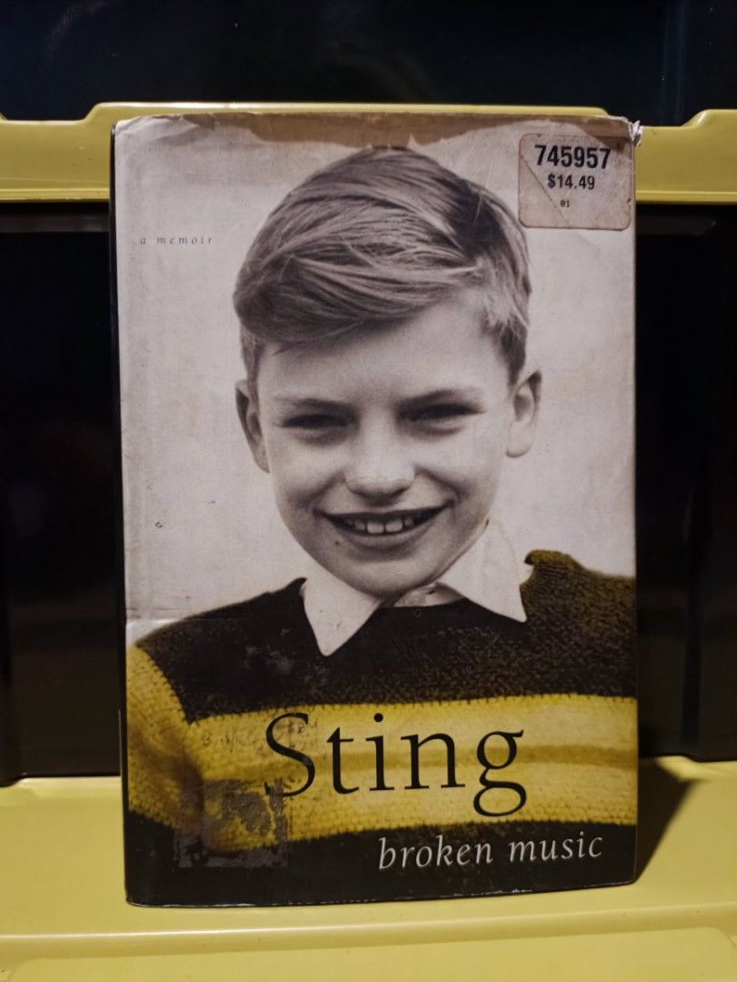 Sting Broken Music Memoir Book (Category: Storybooks) located in Manila. Submitted by krishna_ayanami (Listing ID 1457505689, Image 1). Description: - "Broken Music" memoir by Sting - Paperback edition - Covers Sting's life and experiences - Perfect for fans of Sting and The Police.