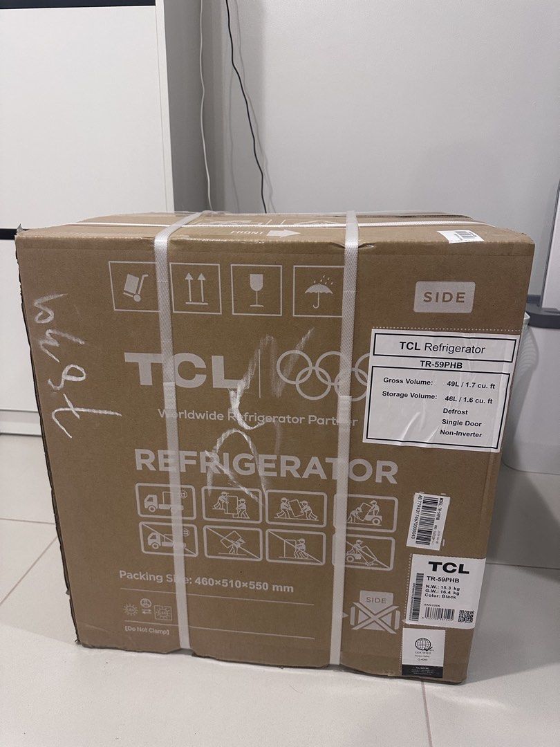 TCL Personal Refrigerator (Category: Other Kitchen Appliances) located in Manila. Submitted by irminalope06299 (Listing ID 1457450147, Image 1). Description: Personal Ref, 1.7 cu ft. Defrost, Single Door, Non-Inverter.