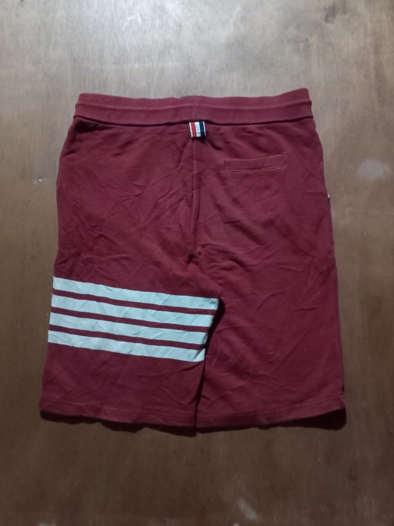 Thom Browne Burgundy Shorts Size 3 (Category: Shorts) located in Quezon City. Submitted by kmbthrift19 (Listing ID 1457474704, Image 2). Description: FS THOM BROWNE SHORT IN EXCELLENT CONDITION PRICE IS STILL NEGOTIABLE JUST PM FOR MORE INFORMATION THANKS .