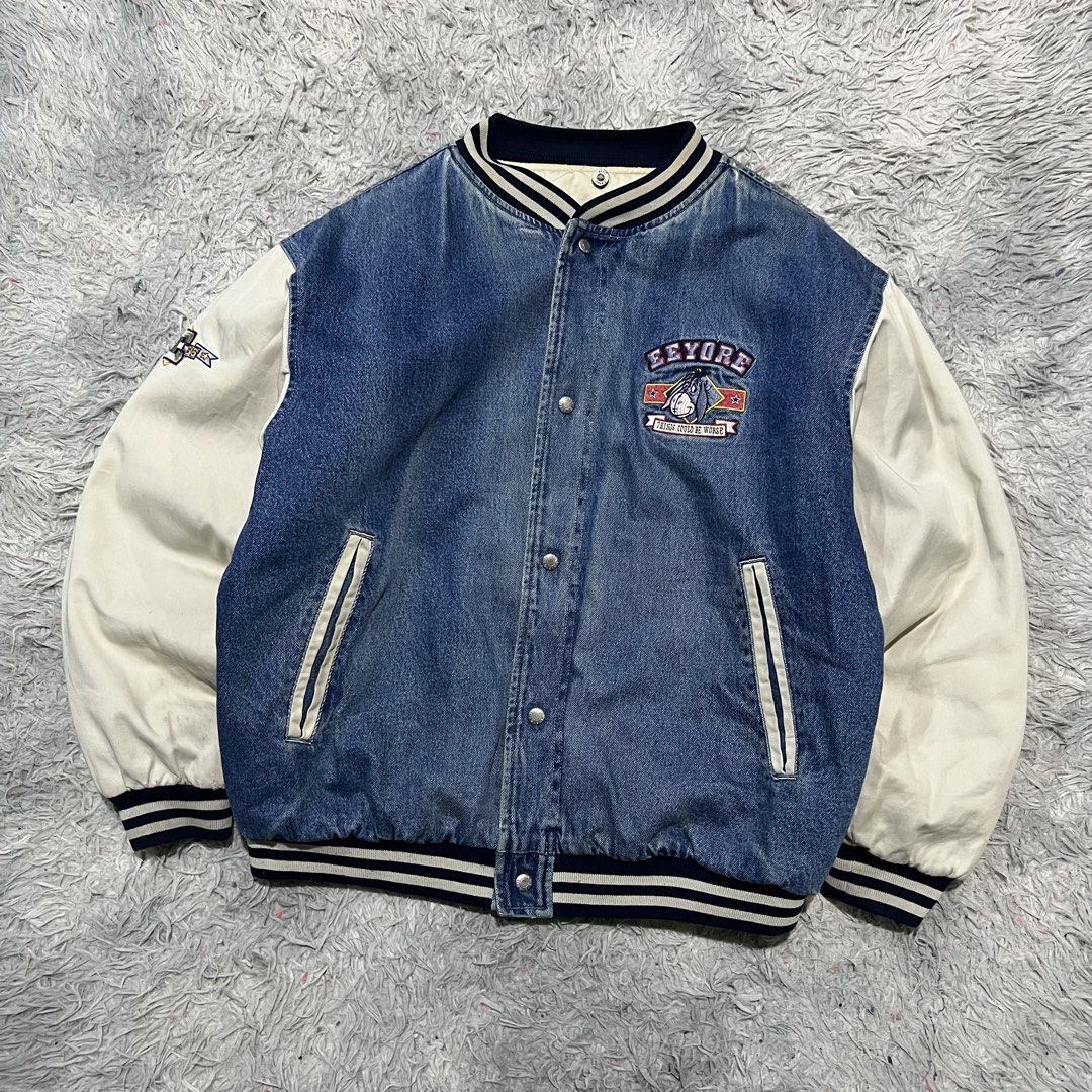 Vintage Disney eeyore denim jacket (Category: Coats, Jackets and Outerwear) located in Baguio. Submitted by itsvintageclothing (Listing ID 1457506957, Image 2). Description: Length 27 Pit to pit 26.