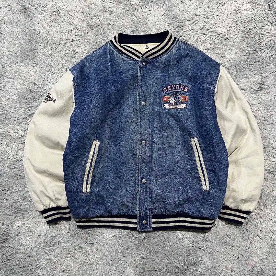 Vintage Disney eeyore denim jacket (Category: Coats, Jackets and Outerwear) located in Baguio. Submitted by itsvintageclothing (Listing ID 1457506957, Image 1). Description: Length 27 Pit to pit 26.