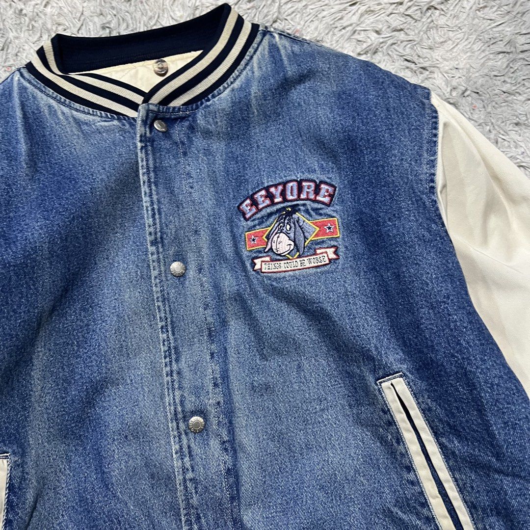 Vintage Disney eeyore denim jacket (Category: Coats, Jackets and Outerwear) located in Baguio. Submitted by itsvintageclothing (Listing ID 1457506957, Image 3). Description: Length 27 Pit to pit 26.