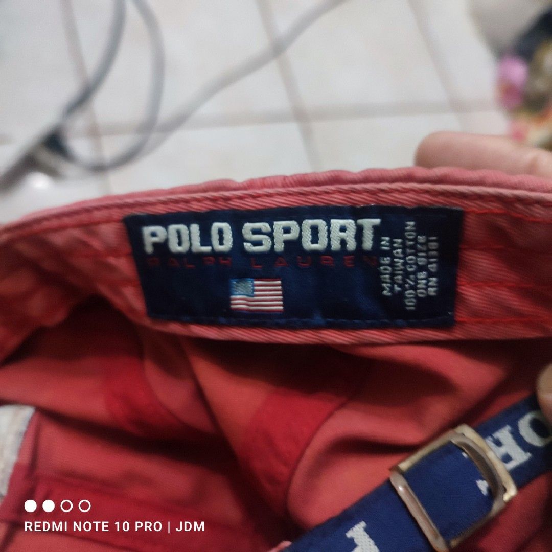 Vintage rare Polo Sport shield cap (Category: Caps & Hats) located in Antipolo. Submitted by klashnikov (Listing ID 1457511734, Image 3). Description: Vintage Polo Sport Shield by Ralph Lauren Strapback cap very rare Honest issue: faded because of its age ,but still presentable and has a character into it 3,5kphp still nego Pwede videocall for legitimacy Pwede pickup sa aking munting garahe waze (JDM thrift shop) Pwedeng meetup around upper Antip