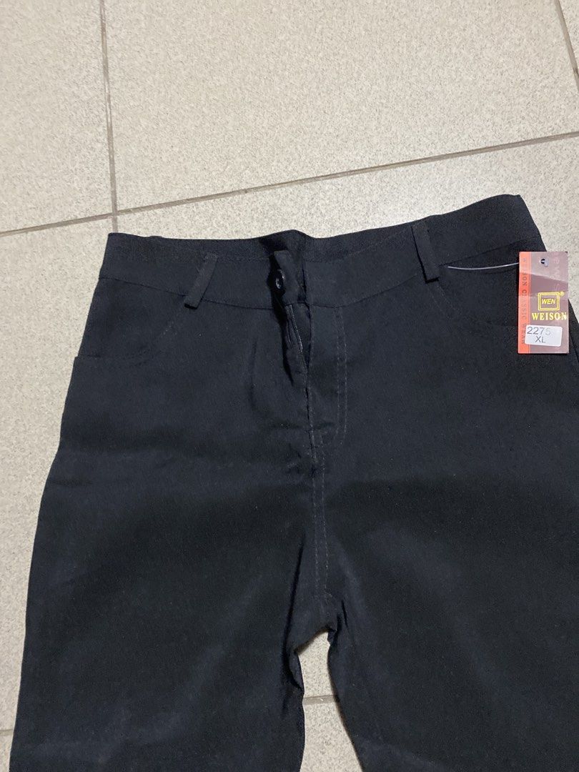 WEISON Classic Wear Black Pants XL (Category: Other Bottoms) located in Dagupan City. Submitted by maryennie (Listing ID 1457469974, Image 3). Description: - Brand new WEISON Classic Wear black pants - Size XL - Still has original tags attached - Simple and classic design - Comfortable fit - Ideal for everyday wear or work -Slocks , XL on tag but goods po siya sa medium size.