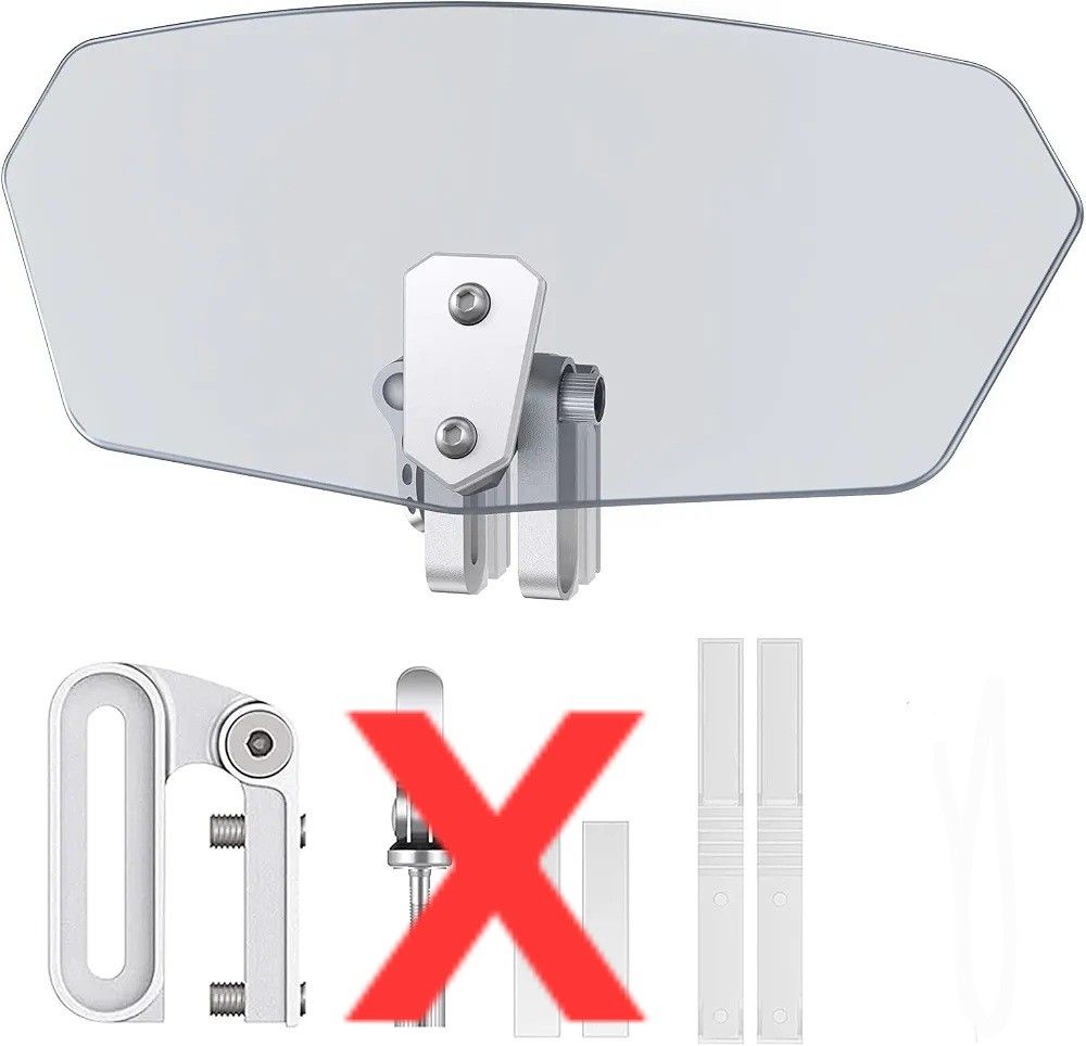 Windshield (Category: Everything Else) located in Singapore. Submitted by xfxMxmxt (Listing ID 1457468376, Image 3). Description: Motorcycle Windshield Deflector Motorbike Accessories Motorcycle Extension Transparent with Adjustable Clip Compatible with Various Motorcycle Models.