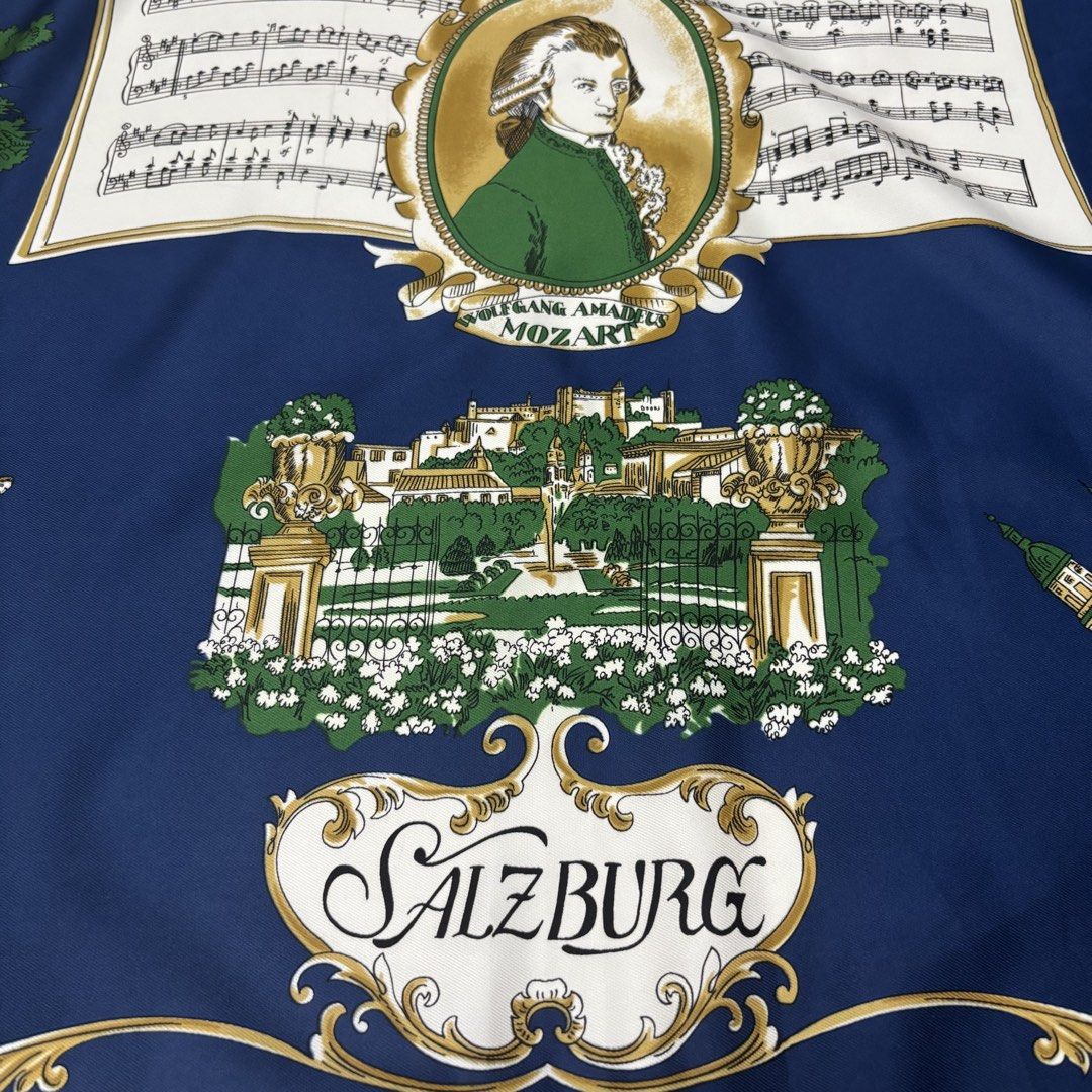 Wolfgang Amadeus Mozart Scarf (Category: Scarves) located in Makati City. Submitted by bzspr (Listing ID 1457515388, Image 2). Description: Wolfgang Amadeus Mozart Scarf 100% Polyester 31 x 30 inches.