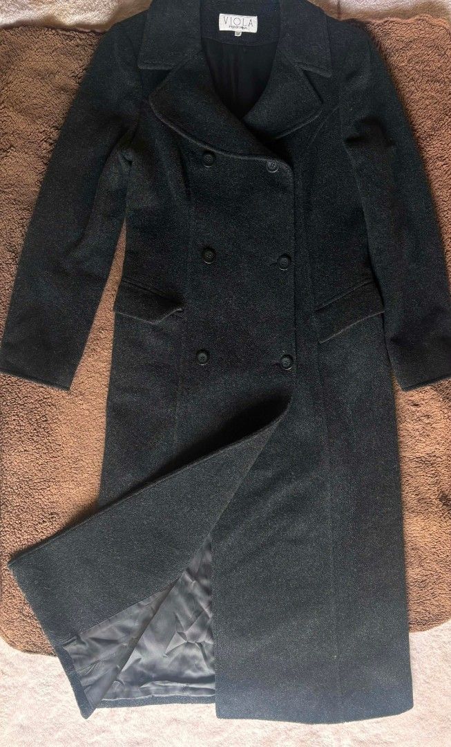 Womens Long Wool Coat Small-Med (Category: Coats, Jackets and Outerwear) located in Quezon City. Submitted by theentreprenurse (Listing ID 1457419882, Image 3). Description: 𝘼𝙐𝙏𝙊 𝙋𝘼𝙎𝙎 𝙏𝙊 𝙇𝙊𝙒 𝘽𝘼𝙇𝙇𝙀𝙍𝙎 📣 ʙʀᴀɴᴅ: viola per donna ꜱɪᴢᴇ: small-med ( 43" X 34") ᴍᴏᴘ: ɢᴄᴀꜱʜ color: dark charcoal gray ꜱʜɪᴘᴘɪɴɢ 🛒 (NO RUSH. I'm a working momma :) ) ▪︎ꜰʟᴀꜱʜ ᴇxᴘʀᴇꜱꜱ | J&T ▪︎ʟᴀʟᴀᴍᴏᴠᴇ|ɢʀᴀʙ ~ 𝚃𝚑𝚎𝚜𝚎 𝚌𝚕𝚘𝚝𝚑𝚎𝚜 𝚊𝚛𝚎 𝚊𝚕𝚛𝚎𝚊𝚍𝚢 𝚠𝚊