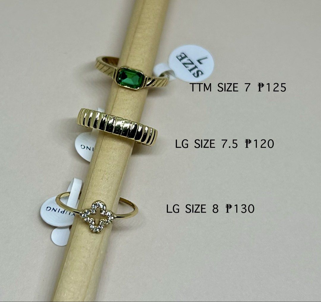 Xuping Rings Sizes 7,8, 8.5 (Category: Rings) located in Marikina City. Submitted by ismoooth (Listing ID 1368822099, Image 1). Description: Xuping Rings Price starts at ₱125 Details on each photo.