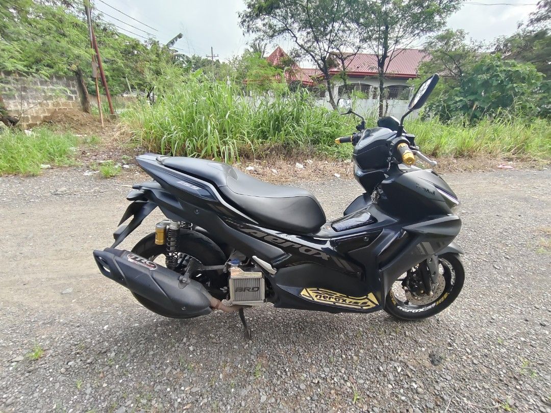 Yamaha Aerox 155 Black (Category: Motorbikes for Sale) located in Manila. Submitted by owrisan (Listing ID 1457515473, Image 1). Description: 🏍️ FOR SALE: YAMAHA AEROX V2 2021 MODEL 🔥 📌 First Owner 📌 83,000 KM ODO 📌 TRC Pipe 📌 BRD Radiator 📌 Sun Racing CVT Set 📌 2021 Model 📌 Complete papers / ready for transfer Maayos gamitin at alagang-alaga. May mga upgraded parts na rin para sa mas magandang performance. Direct owner / first owner, hi