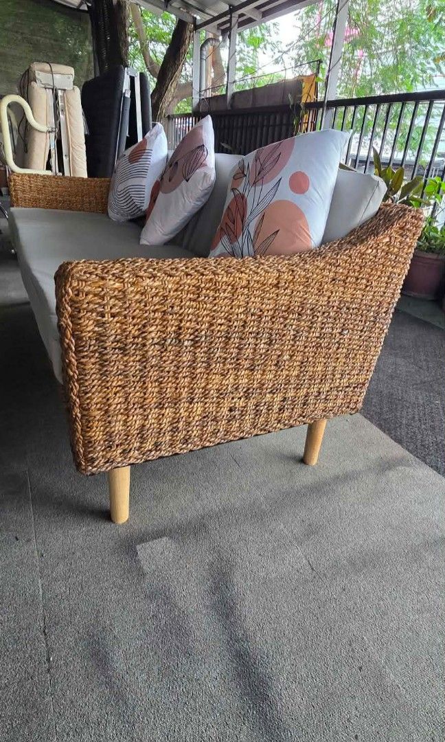 3 seater rattan sofa (Category: Sofas) located in Quezon City. Submitted by jmandchad143 (Listing ID 1457517051, Image 3). Description: For sale! 3 seater rattan sofa QUALITY JAPAN SURPLUS GUARANTEED ITEM IS IN GOOD CONDITION AND CLEAN.