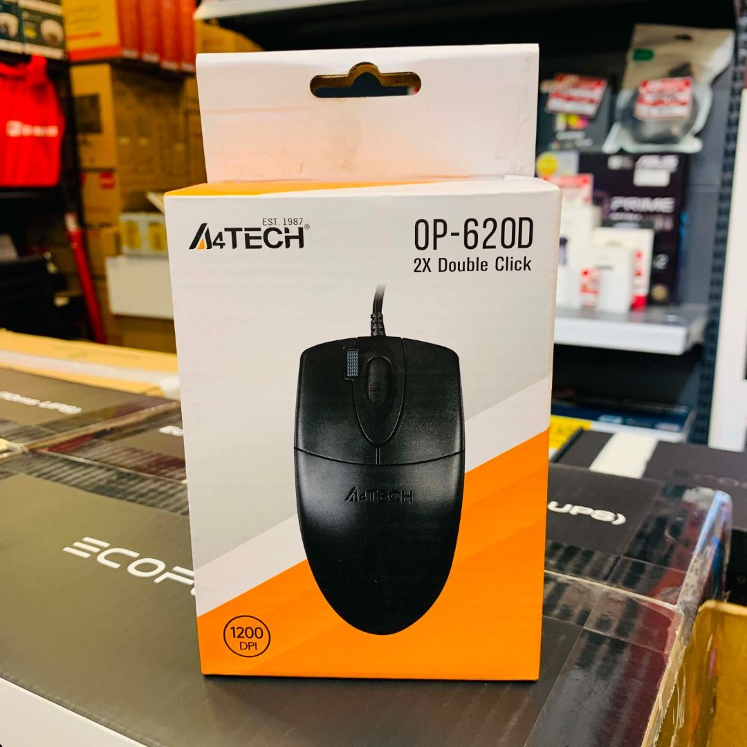 A4TECH OP-620D 2X Double Click Wired Mouse (Category: Mouse & Mousepads) located in Caloocan City. Submitted by swiftdeer.cf08f3 (Listing ID 1457625495, Image 1). Description: - A4TECH OP-620D Wired Mouse - Features 2X Double Click for faster actions - Smooth 1200 DPI for everyday use - Ideal for general computer tasks - Comes in its original, unopened packaging 💬 Message us now for full specs & recommendations! 📷 Perfect for: ✔ Motorcycle ride