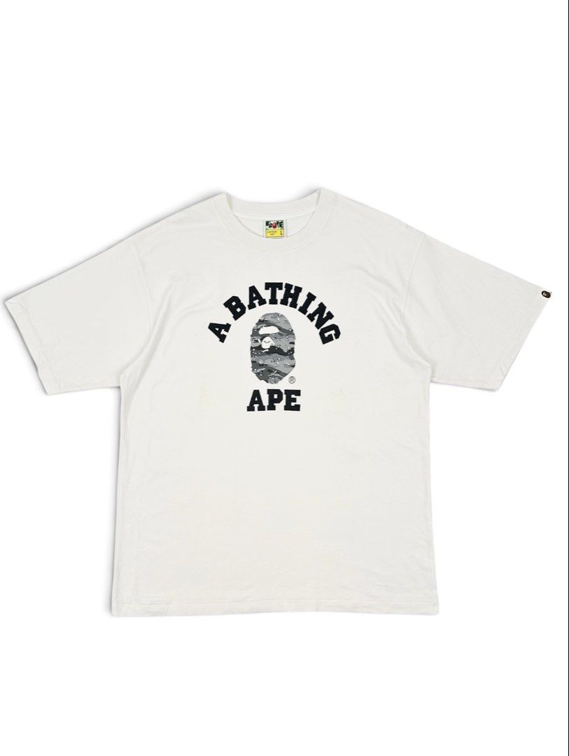 A Bathing Ape BAPE College (Category: Tshirts & Polo Shirts ) located in Manila. Submitted by draftdrops (Listing ID 1457550251, Image 1). Description: Printed design and excellent condition Width:23 Length :29.5 Size:xl.