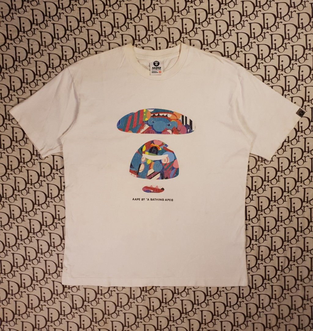 Aape graffiti design (Category: Tshirts & Polo Shirts ) located in San Fernando. Submitted by retro.district. (Listing ID 1457660143, Image 1). Description: - Aape graffiti design - Size: Medium to large - Condition: Good - issue: hairlines front print.