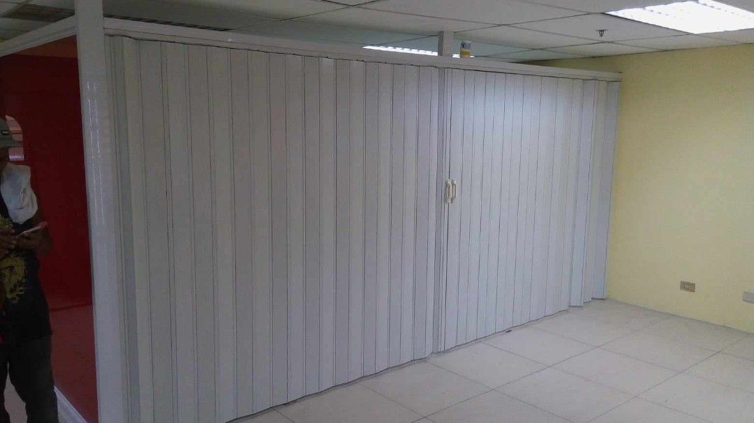 Accordion Door (Category: Office Furniture & Fixtures) located in Manila. Submitted by ryandulce19897 (Listing ID 1457523396, Image 1). Description: We supply and install customized window blinds Motorized system Motorized Curtains Blackout dim out Motorized blinds combi Korean blinds Roll up blinds/Sunscreen Sheer Drapes Accordion door/french door Vertical blinds/noblesse Shutters Louvers Wood blinds bass wood/pvc faux Aluminum blinds/mini blind