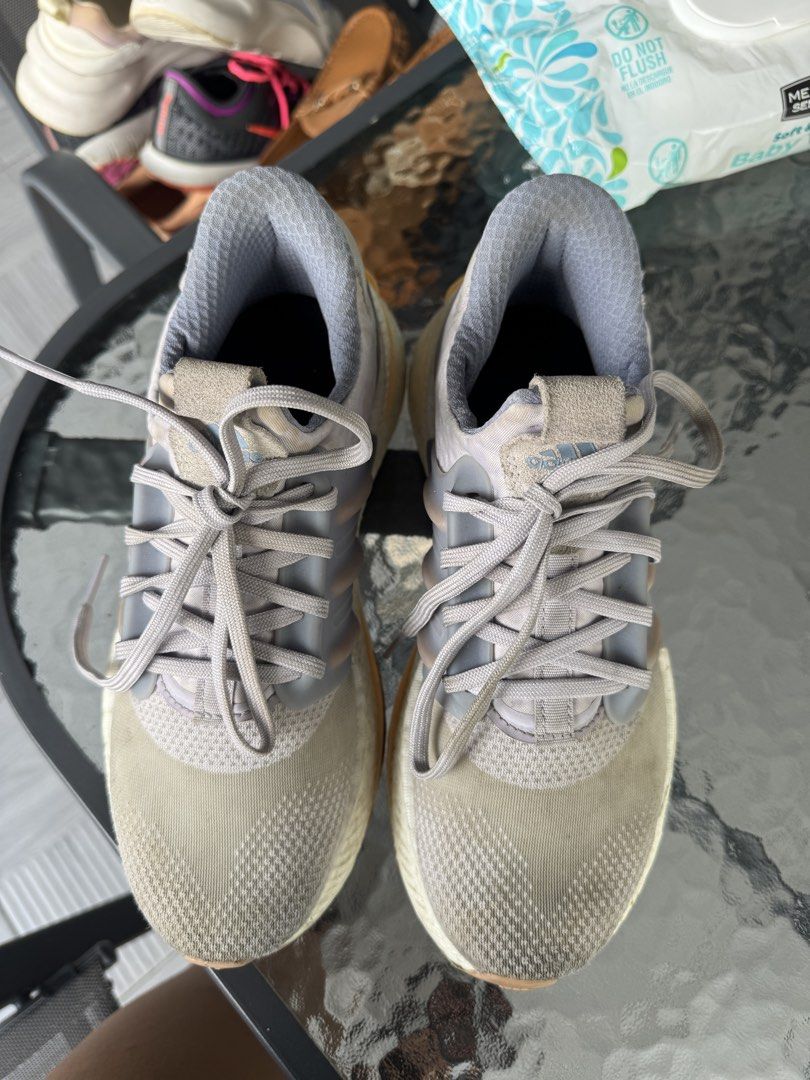 Adidas Ultraboost Running Shoes WITH BOX (Category: Sneakers) located in Cainta. Submitted by akmdq (Listing ID 1457580301, Image 3). Description: WOMENS 6.5 or 23.5 cm Adidas Ultraboost running shoes - Colorway: Grey and Orange - Features Boost sole for superior comfort and energy return - Shows some signs of wear on soles and uppers - Plenty of life left for running or everyday use - Comfortable and stylish kicks!.