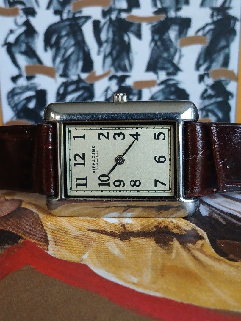 Alpha Cubic Tank, Quartz, Luxury, Watches on Carousell