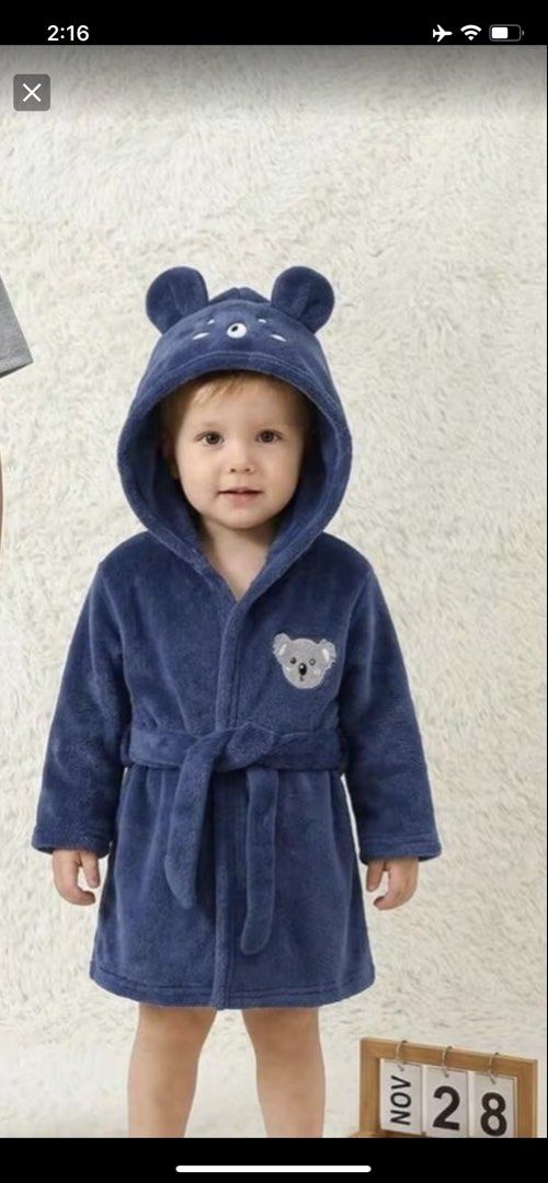 Animal print bathrobe (Category: Babies & Kids Fashion) located in General Trias. Submitted by butter_scotch09 (Listing ID 1457685835, Image 3). Description: Anima print hooded bath robe Used once 9/10 2 to 3 yrs old on tag .