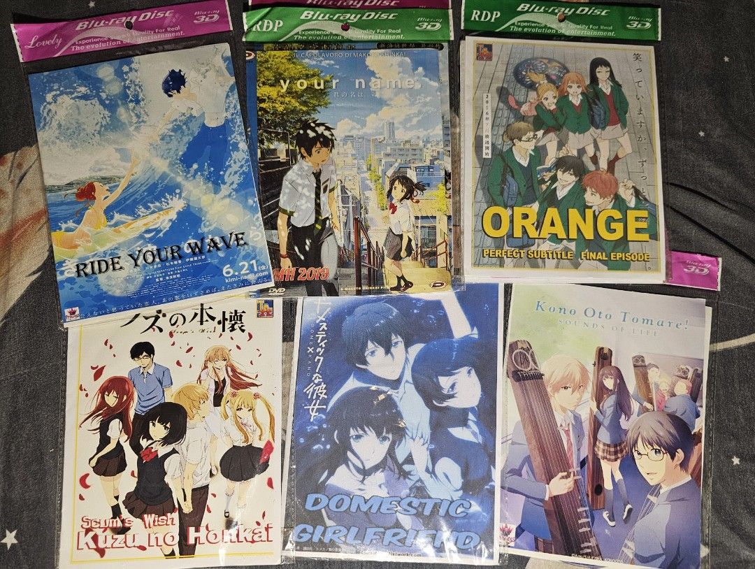 Anime [ROMANCE genre] Blu-ray Disc Collection (Category: CDs & DVDs) located in Bacolod City. Submitted by nostaligia (Listing ID 1457666175, Image 3). Description: 🎬📀 Preloved Anime CD/DVD Bundle for Sale 📀🎬 Selling assorted preloved anime CD/DVD collections with plastic sleeves and paper/card covers only — no hard case included. Some CDs are used but still in good condition and well taken care of. Perfect for anime fans and collectors! ✨ 📦
