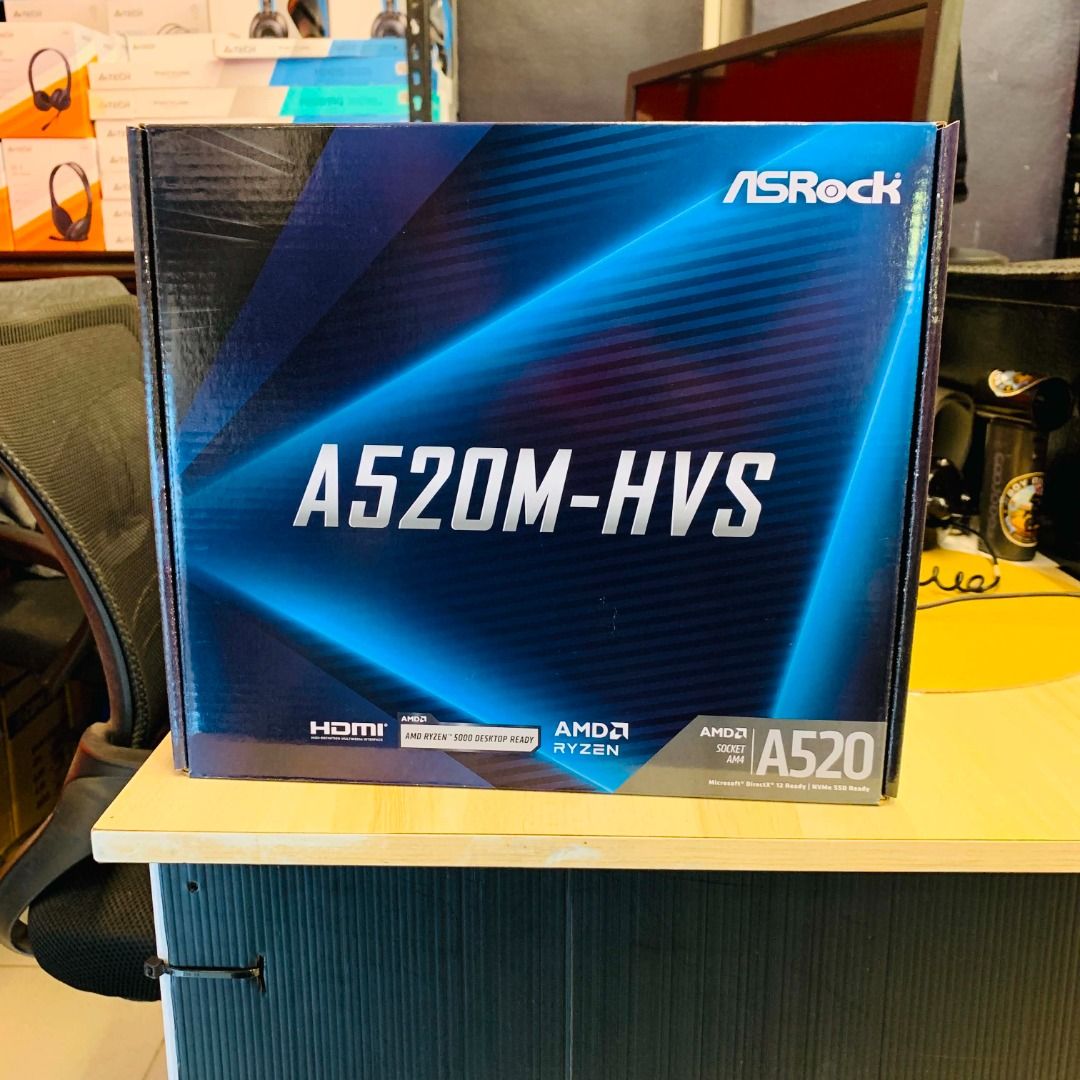 ASRock A520M-HVS Motherboard (Category: Computer Parts) located in Caloocan City. Submitted by swiftdeer.cf08f3 (Listing ID 1457624886, Image 1). Description: - ASRock A520M-HVS Motherboard - Supports AMD Ryzen Processors - Features HDMI Output - Ideal for New PC Builds or Upgrades - Original Box Included 💬 Message us now for full specs & recommendations! 📷 Perfect for: ✔ Motorcycle rides ✔ Motovlogging ✔ Travel videos ✔ Content creation ✔ Acti