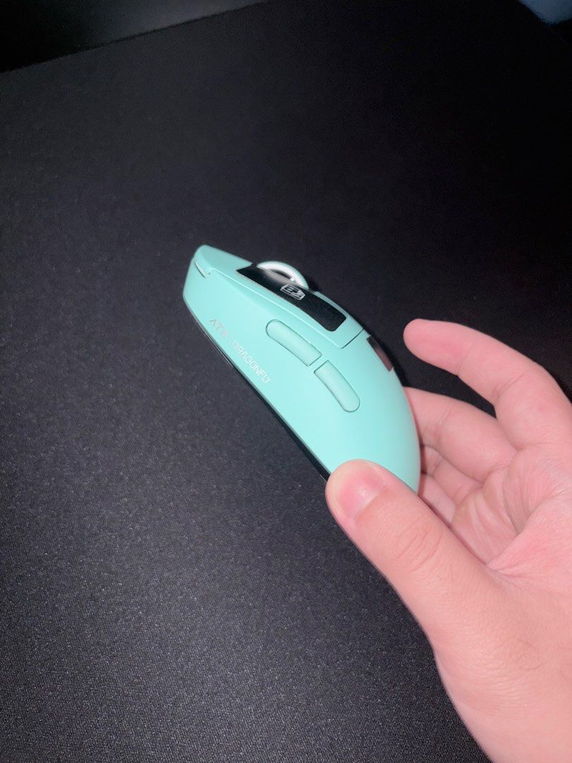 ATK Dragon A9 Mini Ultimate Lightweight Wireless Gaming Mouse (Category: Mouse & Mousepads) located in Quezon City. Submitted by aeknard (Listing ID 1456570970, Image 3). Description: - ATK Dragon A9 Mini Ultimate Gaming Mouse - Lightweight Wireless Design - Cool Mint Green Color - Will remove griptapes (griptapes i bought separately) All accessories complete Griptapes and extra skates are unused FS/FT Tradebaits - ATK x1 air metallic, A9 Air + S