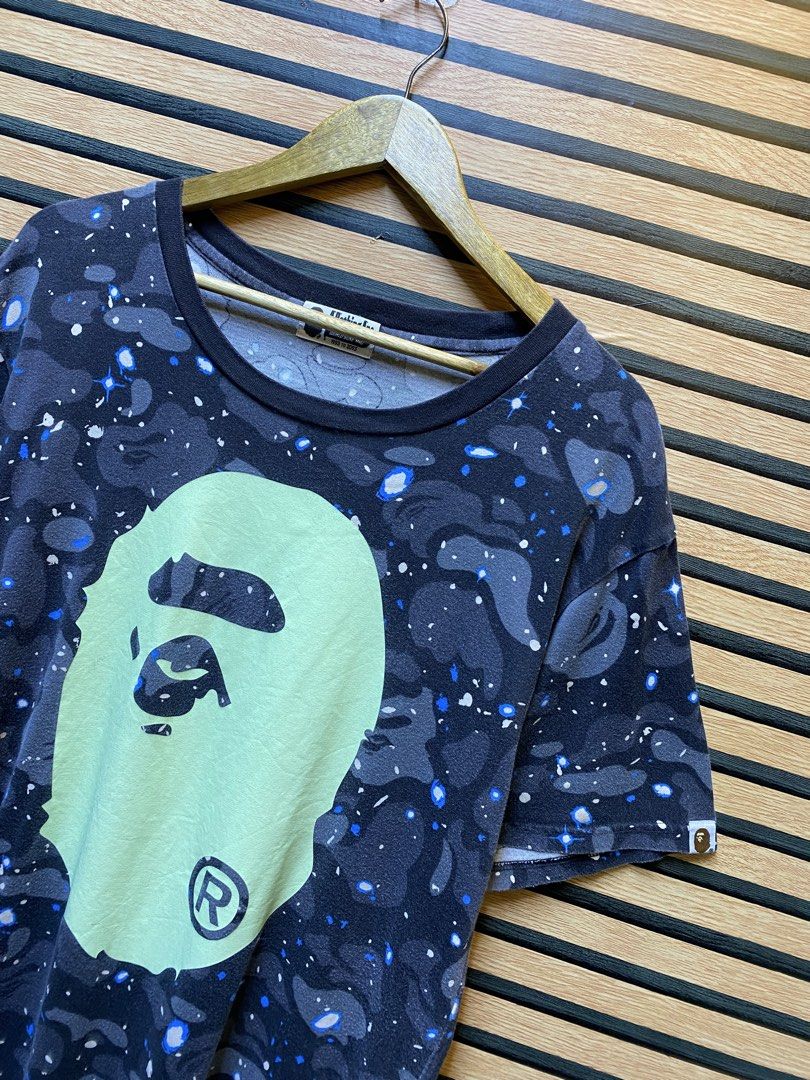 AUTHENTIC BAPE CAMMOU BIGHEAD (Category: Tshirts & Polo Shirts ) located in Makati City. Submitted by drip.poww (Listing ID 1457590354, Image 2). Description: - Authentic Bape - Color: Grey Cammou - Size: Meduim - Dimes: 21x27 - Authentic - Excellent condition - Need wash, fresh from bale - Material: 100% Cotton Please don’t expect too much—these are thrifted (ukay) items. 😊 !!STILL NEGOTIABLE!!.