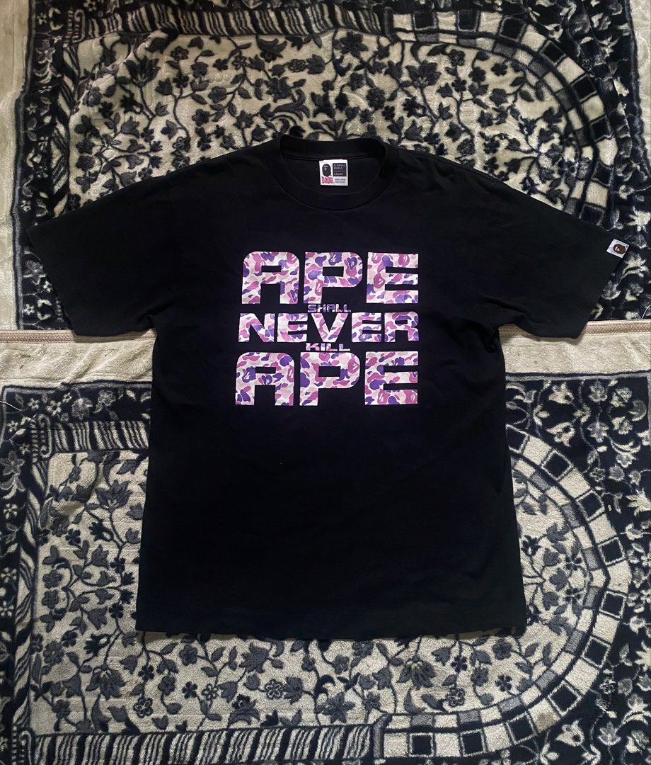 Bape Trial Camo Anska Tee (Category: Tshirts & Polo Shirts ) located in Sebaste. Submitted by phak.thrifts (Listing ID 1457648499, Image 1). Description: -Authentic 100% -Excellent Condition -unnoticeable pinholes (issue) -9.5 color rate .