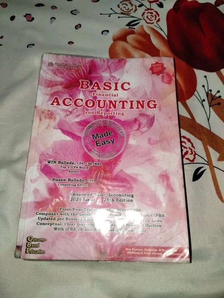 Basic Accounting, Intermediate Accounting, Obligations and Contracts Books (Category: Textbooks) located in Santa Rita. Submitted by anik.anekzs (Listing ID 1457517076, Image 1). Description: ❗❗ 1ST YR BSA/BSAIS BOOKS FOR SALE❗❗ • All are in good condition • Barely used • Minimal to no pencil highlights ❌ SOLD ❌ Basic Financial Accounting and Reporting (BFAR) by Ballada – 2026 Edition Intermediate Accounting Volume 1 (INTACC) by Ocampo – 2023 Edi