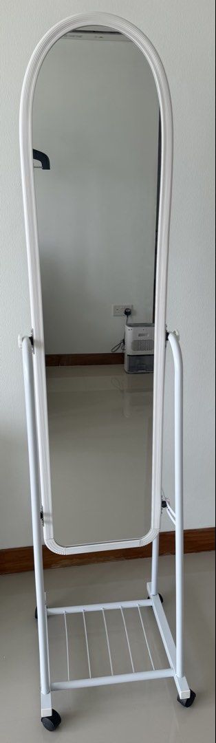 Basic Standing Mirror (Category: Mirrors) located in Singapore. Submitted by geri_koh (Listing ID 1457572467, Image 1). Description: Full height Basic Standing Mirror - lifespan : 1 year - Dimension: 31 cm (length) x 40 cm (width) x 154cm (height) - suitable for use in most rooms - easy to move around - self pick up .