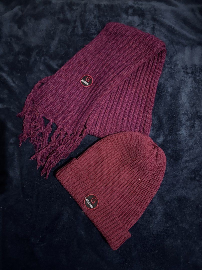 Beanie and Scarf Set (Category: Scarves) located in Marikina City. Submitted by wander.lars (Listing ID 1457636744, Image 1). Description: Bought in Indonesia! G Bromo tag can be removed..