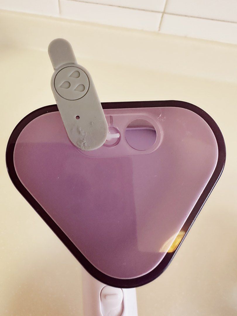 Bebay Multi-function Foldable Handheld Steamer (Category: Irons & Steamers) located in Singapore. Submitted by jestinagoh (Listing ID 1457539717, Image 3). Description: - Portable clothes steamer - Folds for easy storage - Includes measuring cup and power cord - Ideal for quick touch-ups on the go - Easy to use with an on/off switch - Compact design.