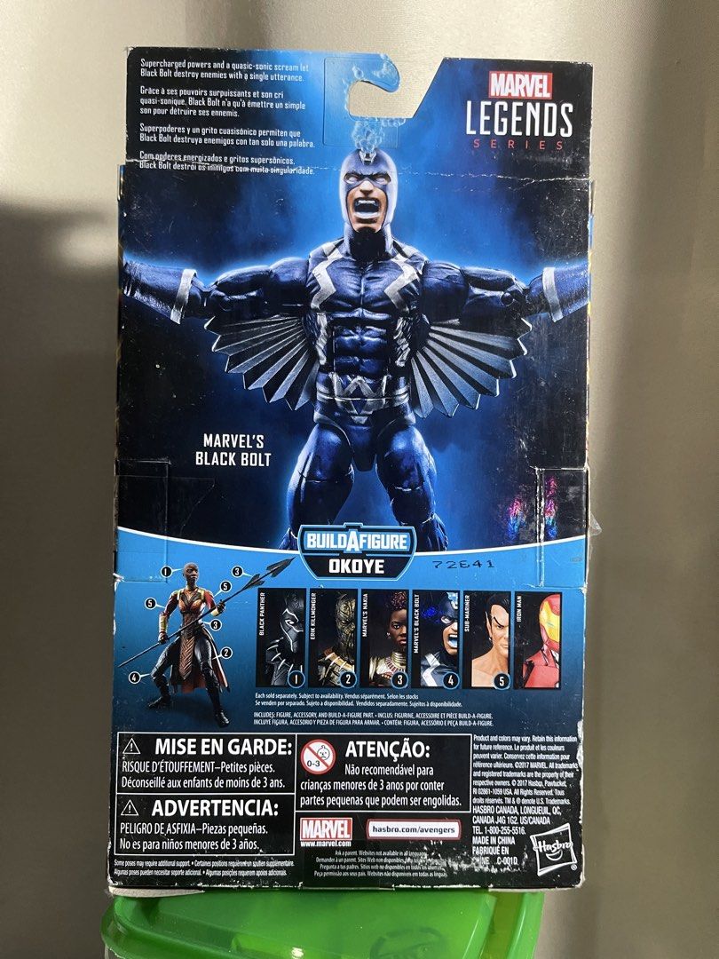 BIB Black Bolt Marvel Legends (Category: Figurines & Statues) located in Caloocan City. Submitted by thegardner (Listing ID 1457643165, Image 2). Description: Beat up box, but toy is in great condition! complete BIB, WYSIWYG loc: caloocan south malapit monumento mop: gcash only, payment first basis mod: lalamove, buyer pays shipping fee.