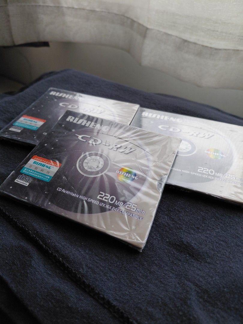 Blank CD-RW 220mb 3pcs pack (Category: CDs & DVDs) located in Quezon City. Submitted by girldolphin (Listing ID 1457545305, Image 1). Description: Mode of Payment: BPI GCASH Maribank Near Amoranto Sports Complex, Timog, Morato.