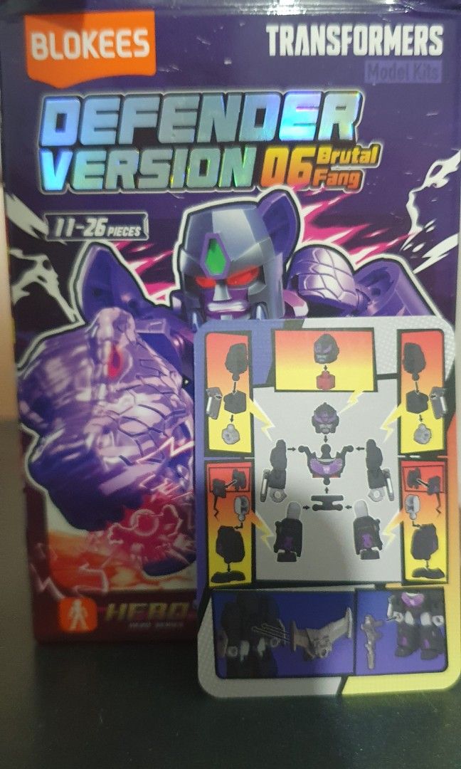 Blokees Transformers Defenders (Category: Action & Battle Toys) located in Cainta. Submitted by origeetostore (Listing ID 1451637515, Image 2). Description: - Blokees Transformers Defender Version 02 Model Kit - Includes exclusive Bonecrusher character card - Recommended for Transformers fans and collectors - Fun building toy for ages 8-24 pieces Blokees Transformers Bonecrusher and SG Rodimus Prime Sealed Pack, Unscanned location: Greenland Cain