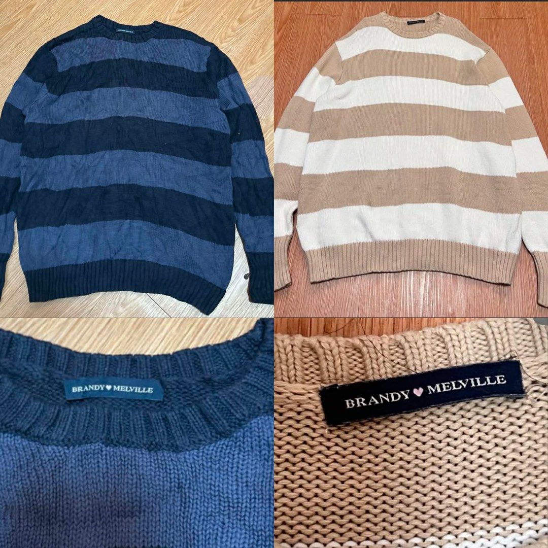 Bundle Brandy Melville brianna stripe knitted sweater (Category: Coats, Jackets and Outerwear) located in Manila. Submitted by Zthriftclothes (Listing ID 1457629573, Image 1). Description: .