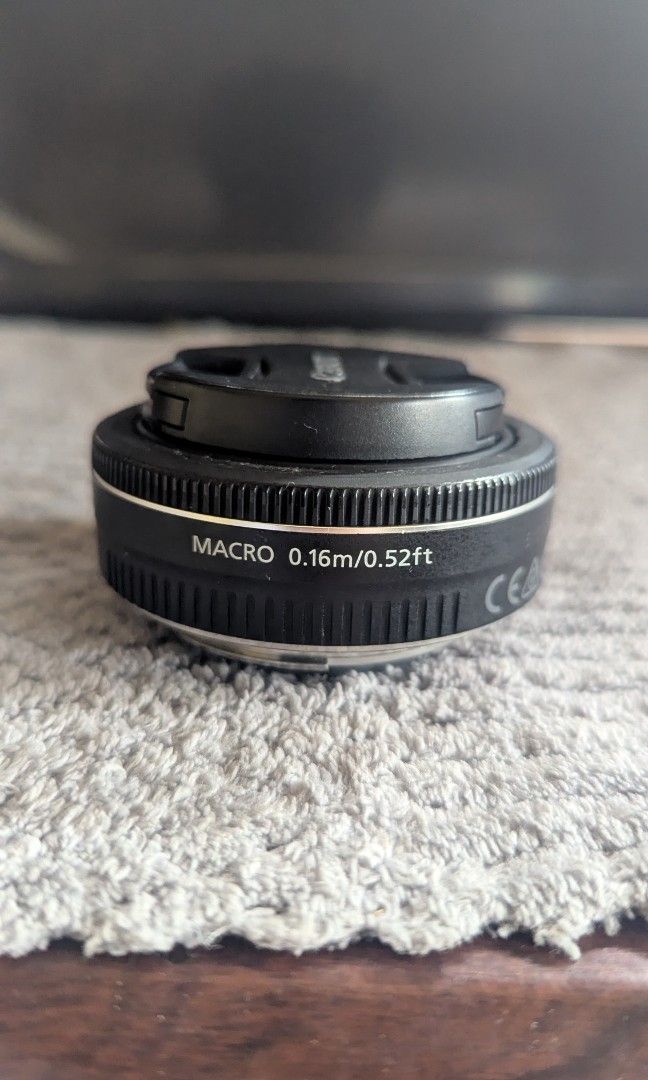 Canon 24mm lens (Category: Lens & Kits) located in Baguio. Submitted by second_handchic (Listing ID 1457560674, Image 2). Description: Canon Lens EF-S 24mm 1:2.8 STM Excellent condition (good as new) Slightly negotiable.