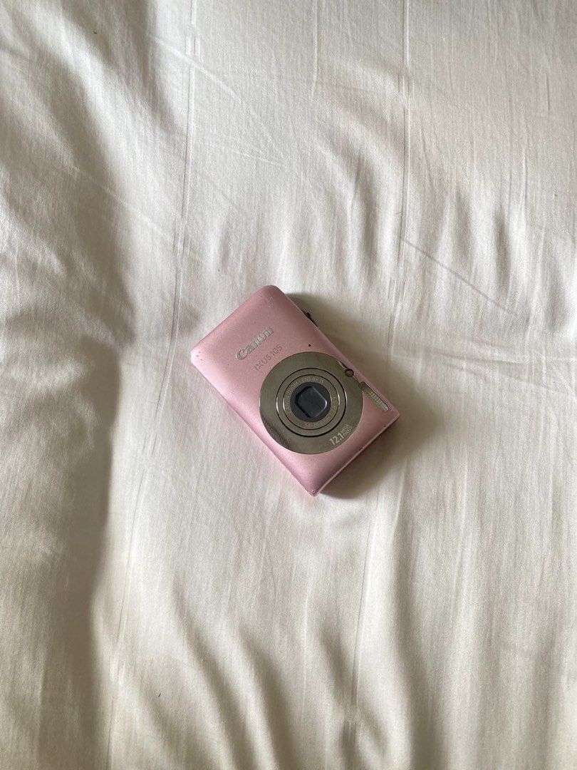 Canon IXUS 105 Pink Digital Camera (Category: Cameras) located in San Juan City. Submitted by mmarsto0 (Listing ID 1457578066, Image 1). Description: - selling my canon ixus 105 in pink (rare!) 💗 - price is negotiable - each pic gives off dreamy and nostalgic vibes features - slim 12.1 mp ixus - 28mm wide, 4x zoom. optical is - 6.8 cm (2.7”) purecolour lcd II condition - body cosmetics: 8/10 - all buttons are working issue: - slight lcd burn and