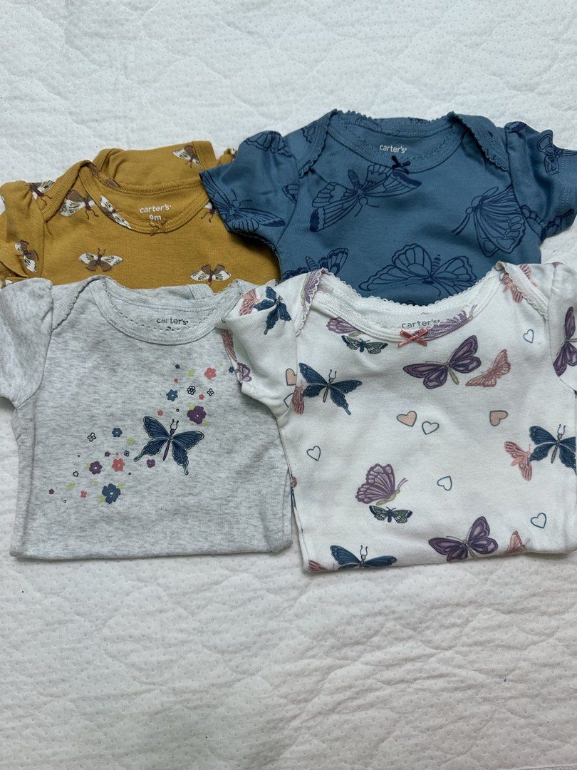 Carter’s onesie 9M (Category: Babies & Kids Fashion) located in General Trias. Submitted by declutter_manilaaa (Listing ID 1457644598, Image 3). Description: ₱140 each.