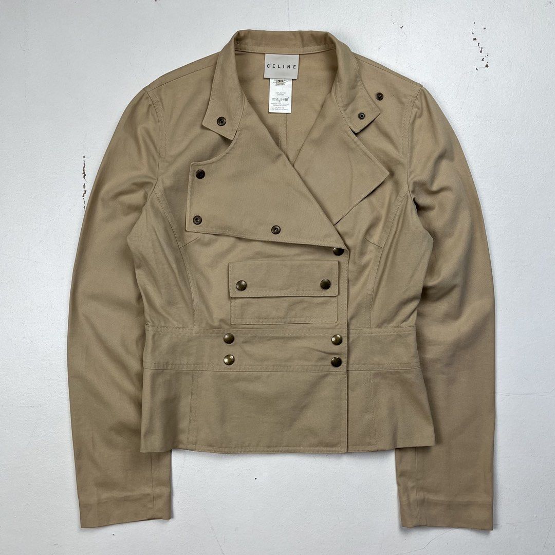 Celine by Michael Kors Early 2000s Modular Fencing Jacket (Category: Luxury Apparel) located in Quezon City. Submitted by forgarments (Listing ID 1457622183, Image 3). Description: Celine by Michael Kors Early 2000s Modular Fencing Jacket Excellent Condition - yellowing / Oxidation (needs dry cleaning) Size: 38 Shoulder: 15.5 inches Chest width: 18 inches Waist: 15 inches Sleeve: 24.5 inches Length: 22.5 inches This piece comes straight out of Mi