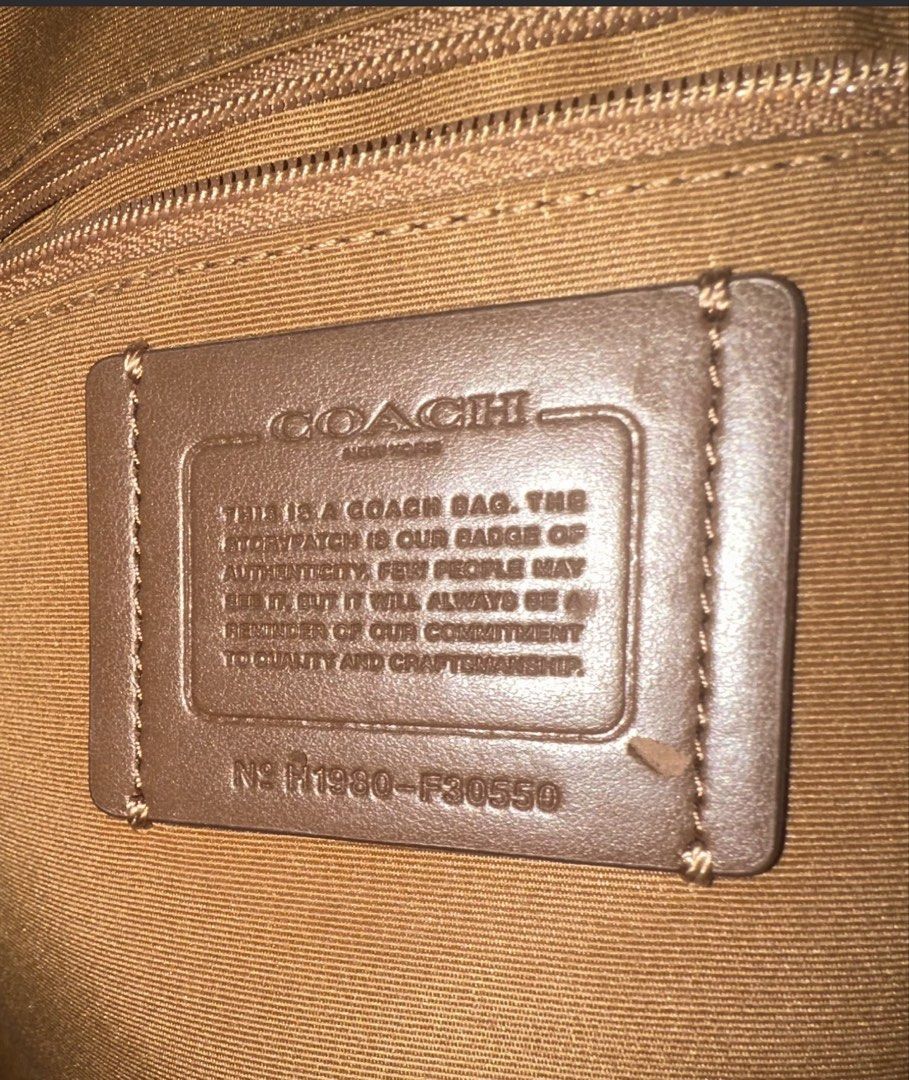 Coach medium Leather Backpack (Category: Luxury Bags & Wallets) located in San Juan City. Submitted by smartfindsph (Listing ID 1401543361, Image 3). Description: - Authentic Coach backpack - Made of brown leather - Front zippered pocket - Main compartment with zipper closure - Adjustable shoulder straps - Top handle - Lined interior - Coach logo on front Only flaw: strap colors a bit faded All in all still very nice.